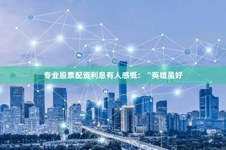 专业股票配资利息有人感慨：“英雄虽好